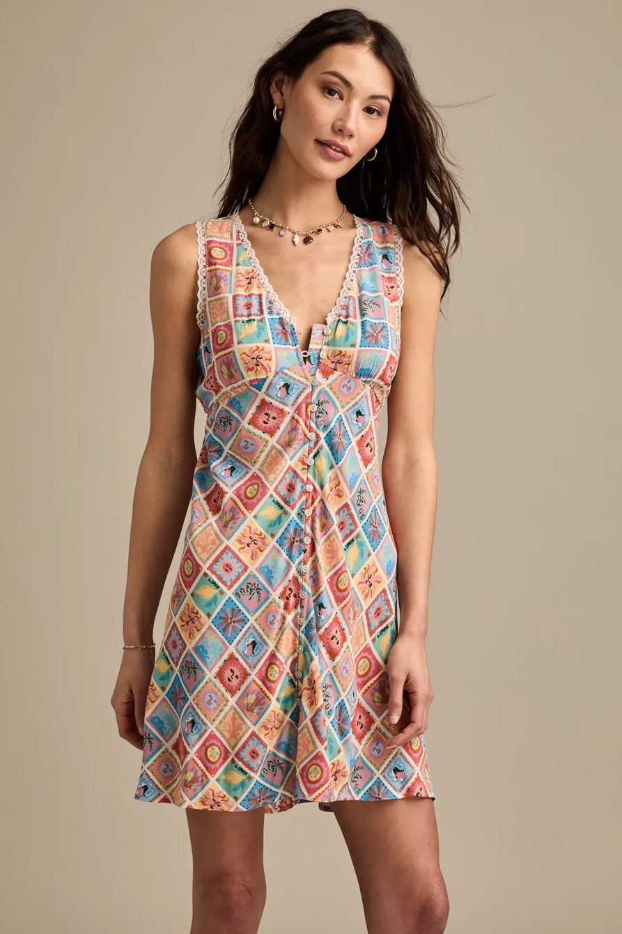 FEMME PRINTED MINI DRESS, image 2
