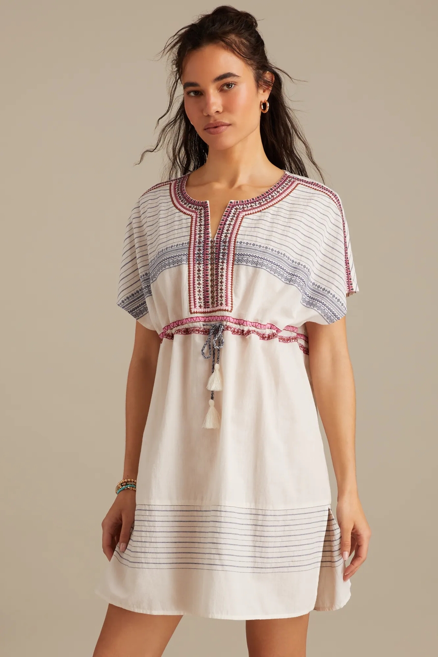 NOVELTY CINCHED WAIST MINI DRESS, image 2