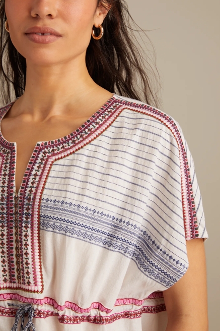 NOVELTY CINCHED WAIST MINI DRESS, image 3