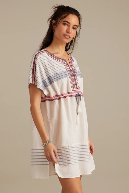 NOVELTY CINCHED WAIST MINI DRESS, image 4