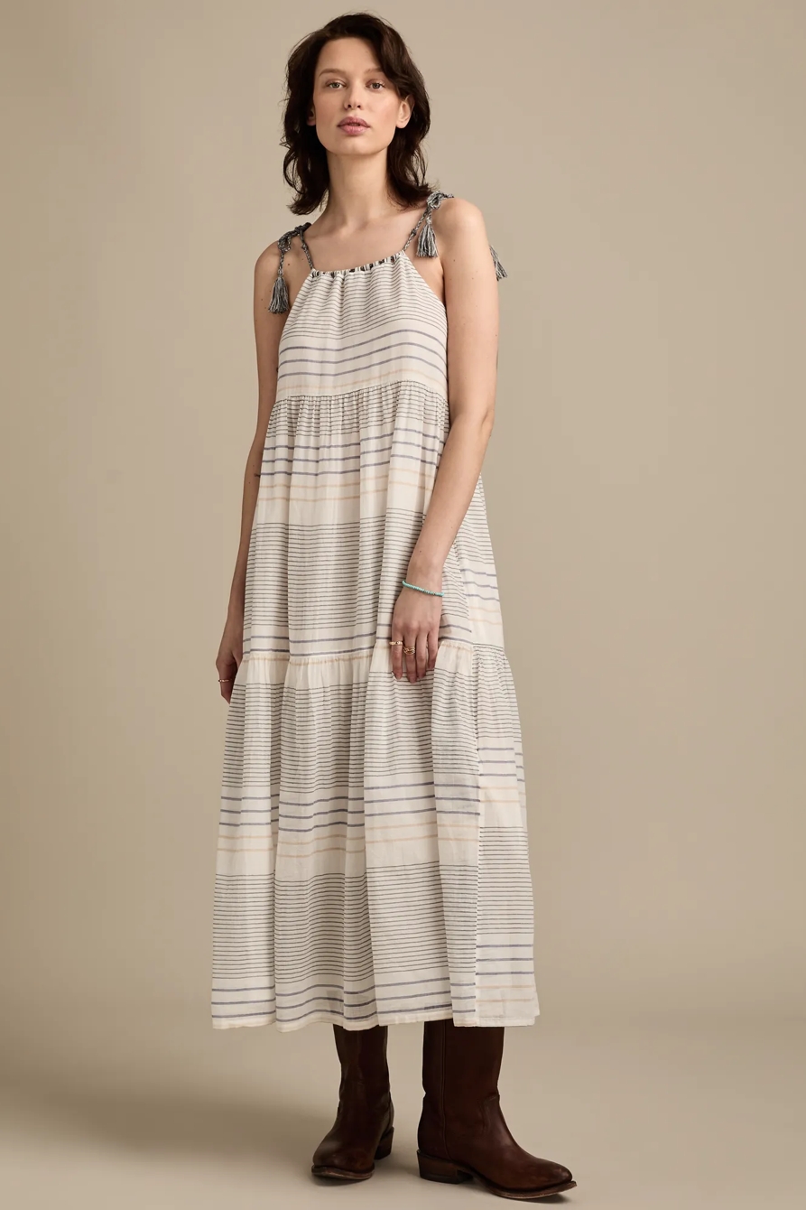 STRIPED NOVELTY TIERED MAXI, image 3