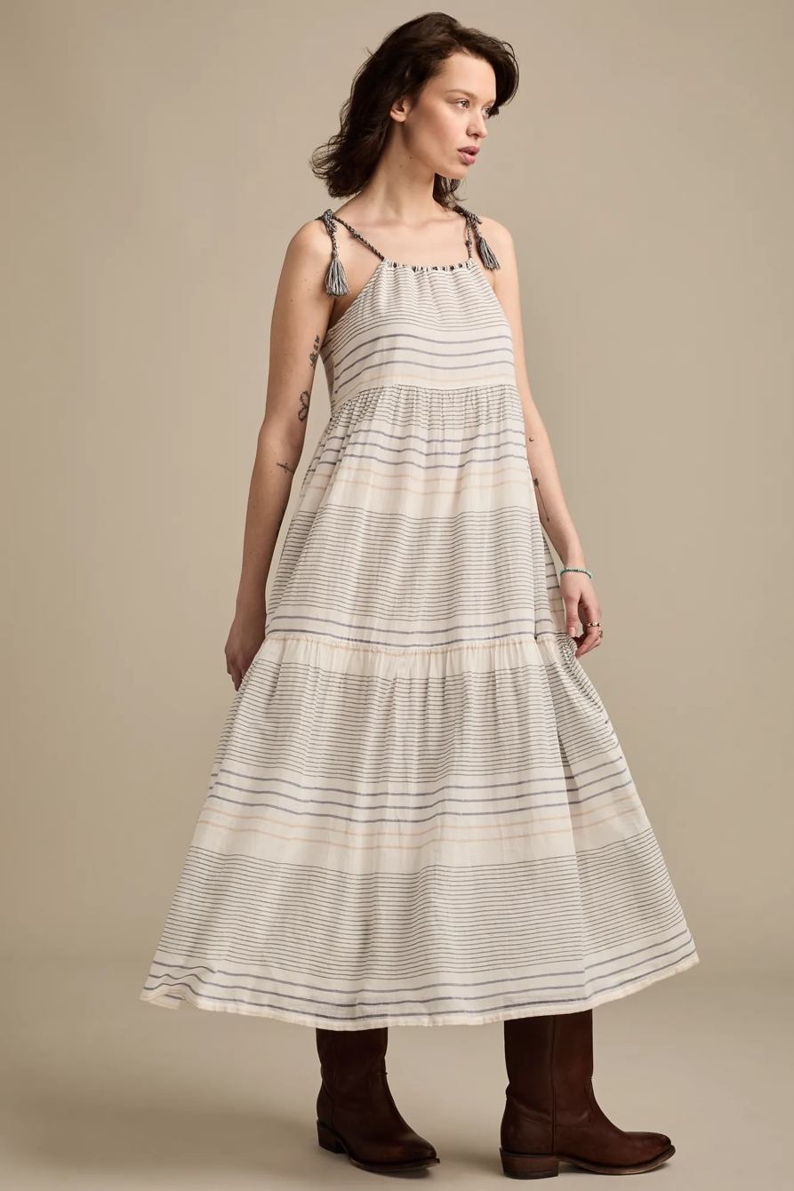 STRIPED NOVELTY TIERED MAXI, image 4