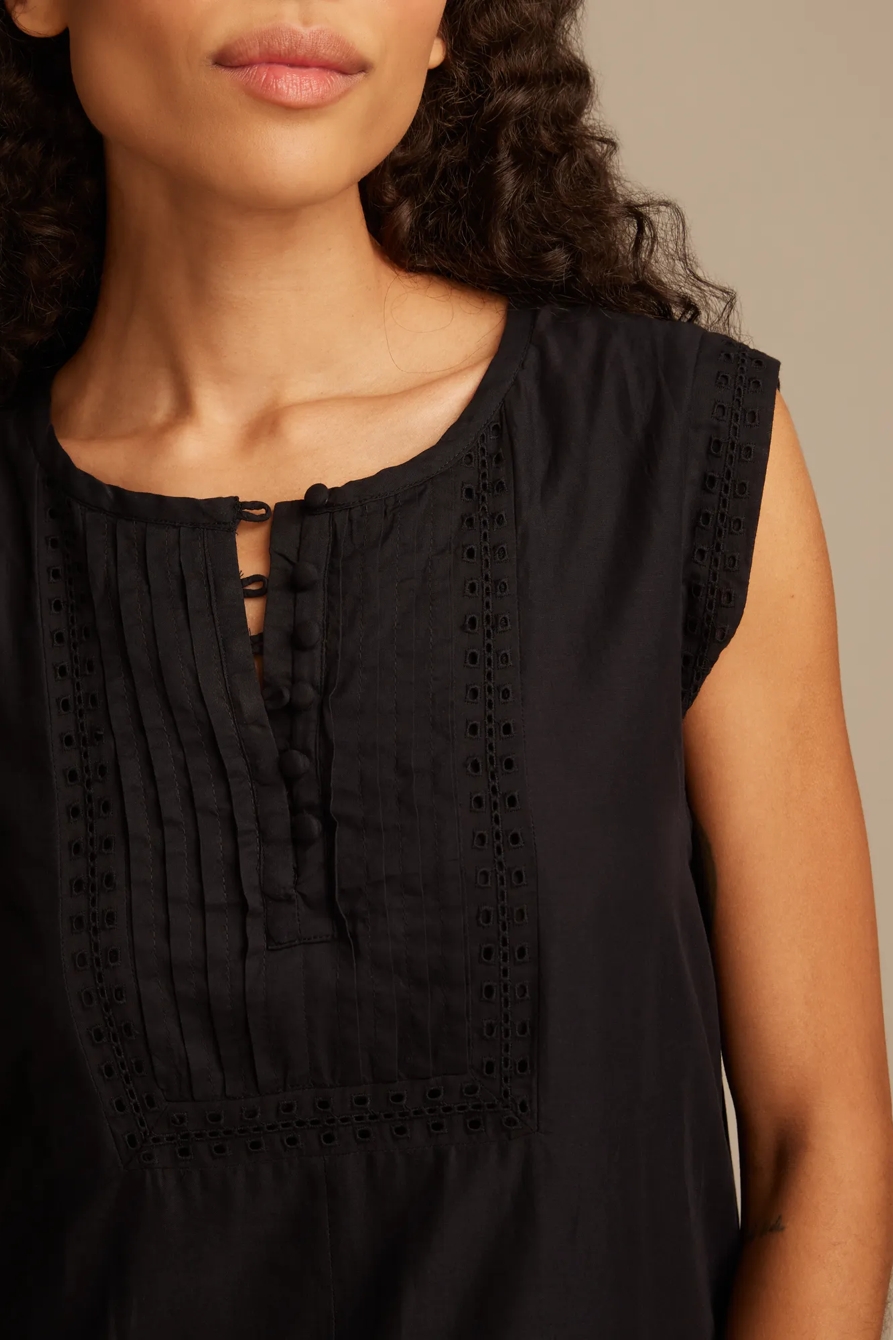 SHORT SLEEVE CUTWORK TIERED MINI DRESS, image 5