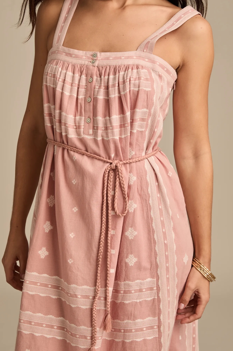 BELTED HENLEY MIDI DRESS, image 2