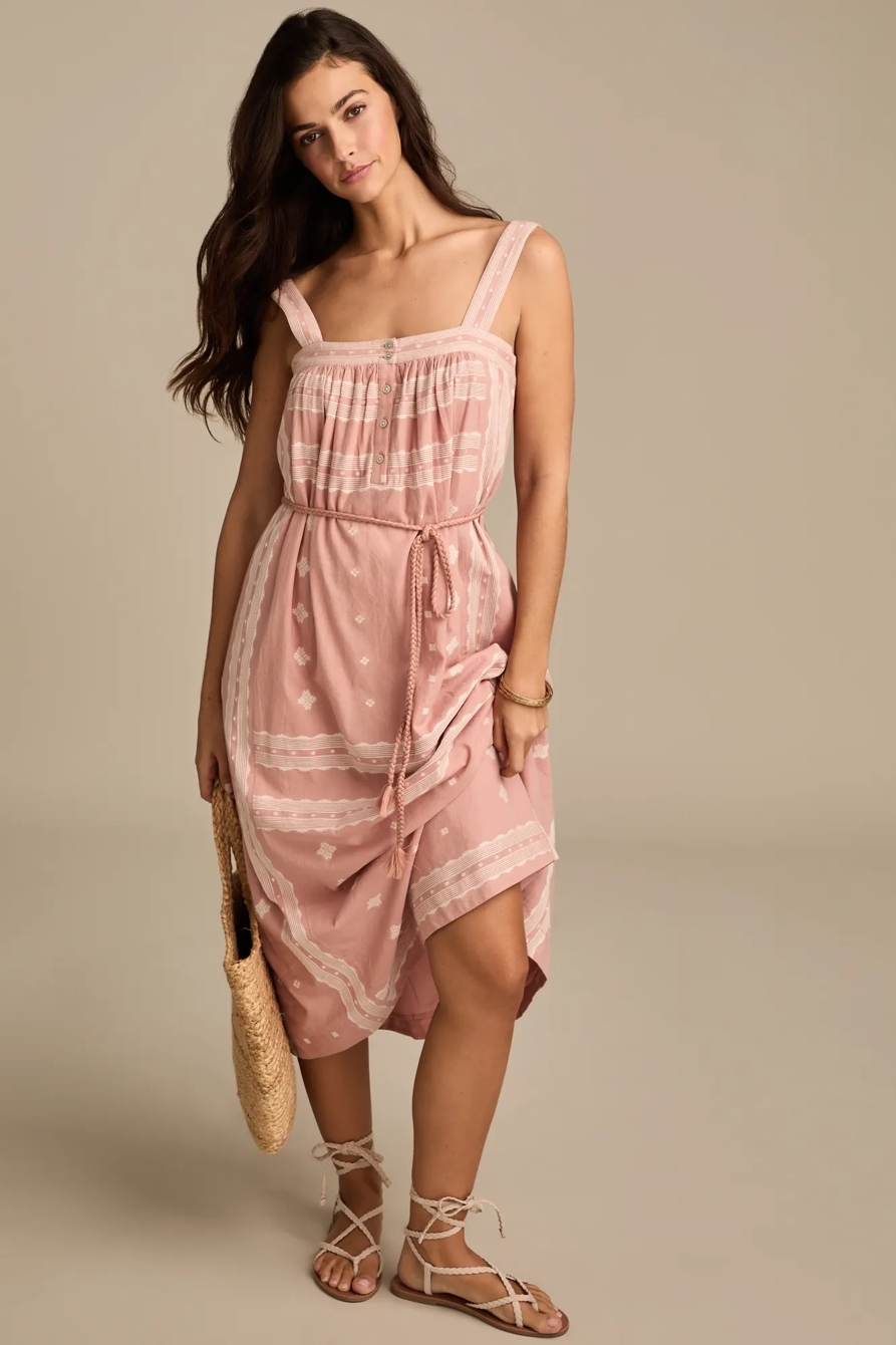 BELTED HENLEY MIDI DRESS, image 5