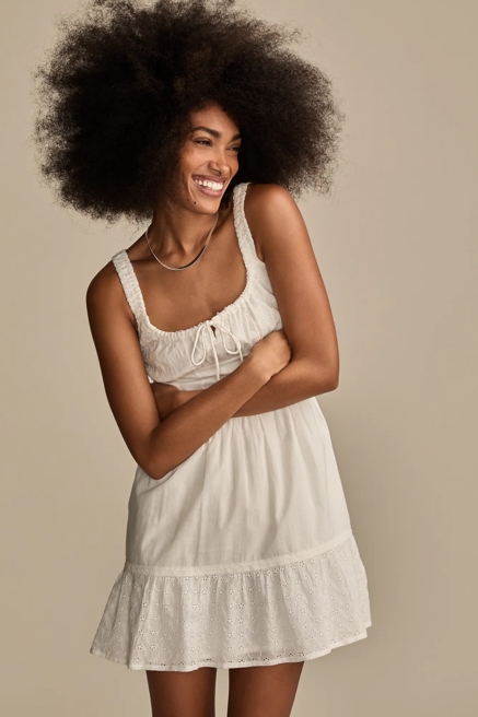 CORSET EYELET MINI DRESS, image 3