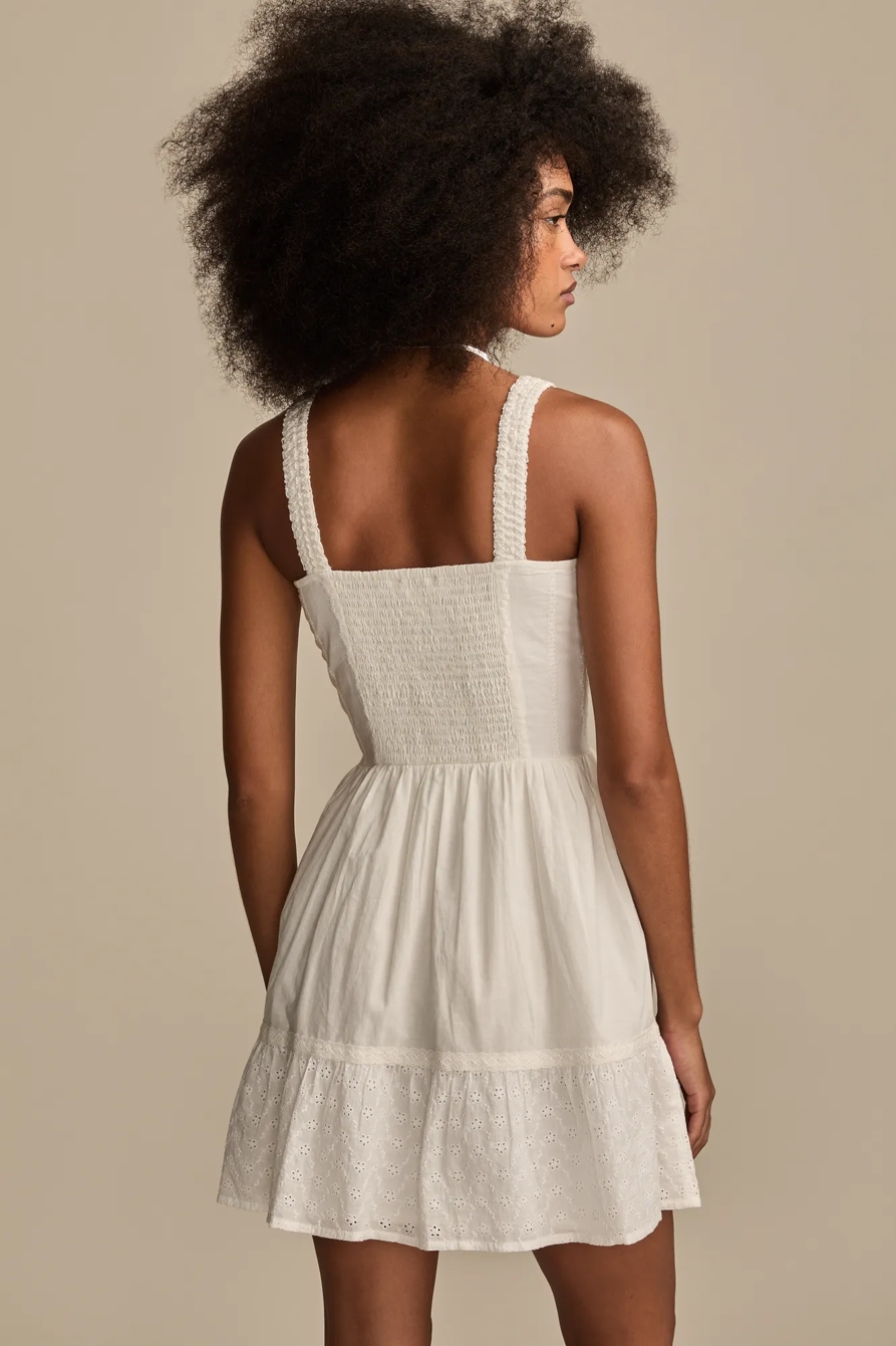 CORSET EYELET MINI DRESS, image 6