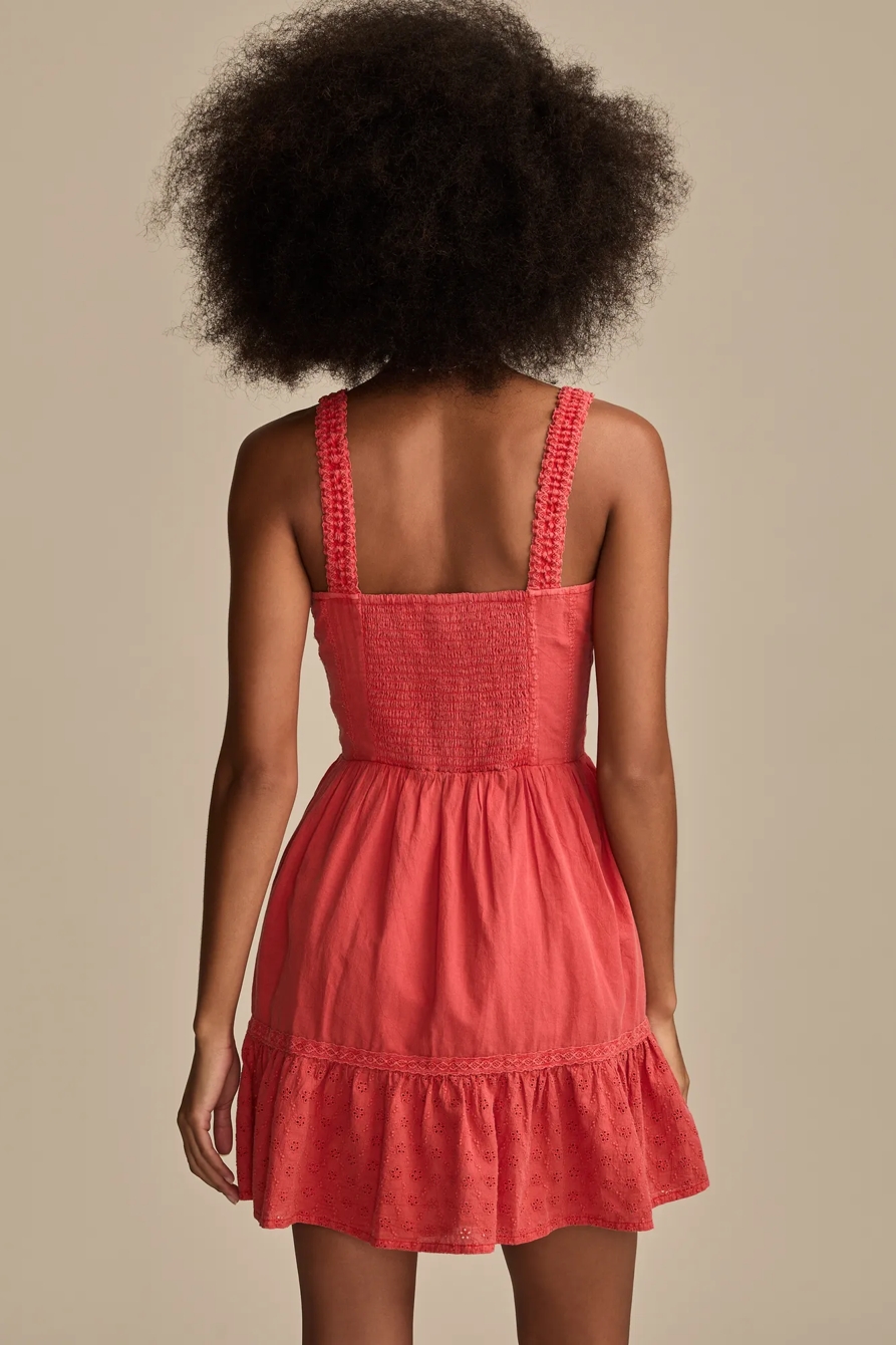 CORSET EYELET MINI DRESS, image 5