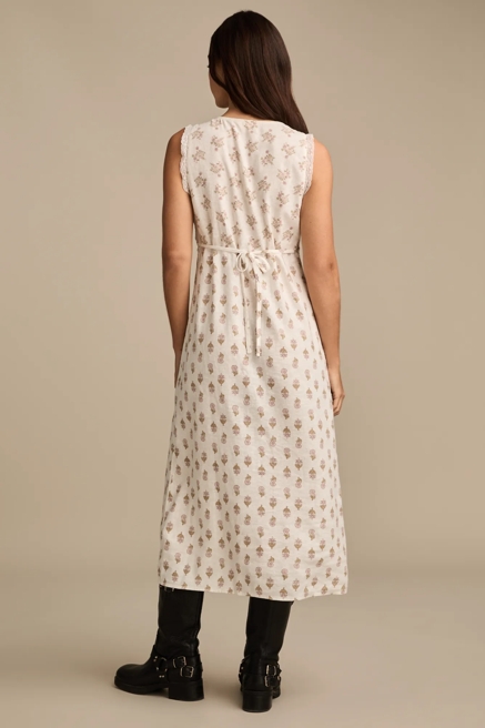 PRINTED BUTTON FRONT MAXI DRESS, image 3