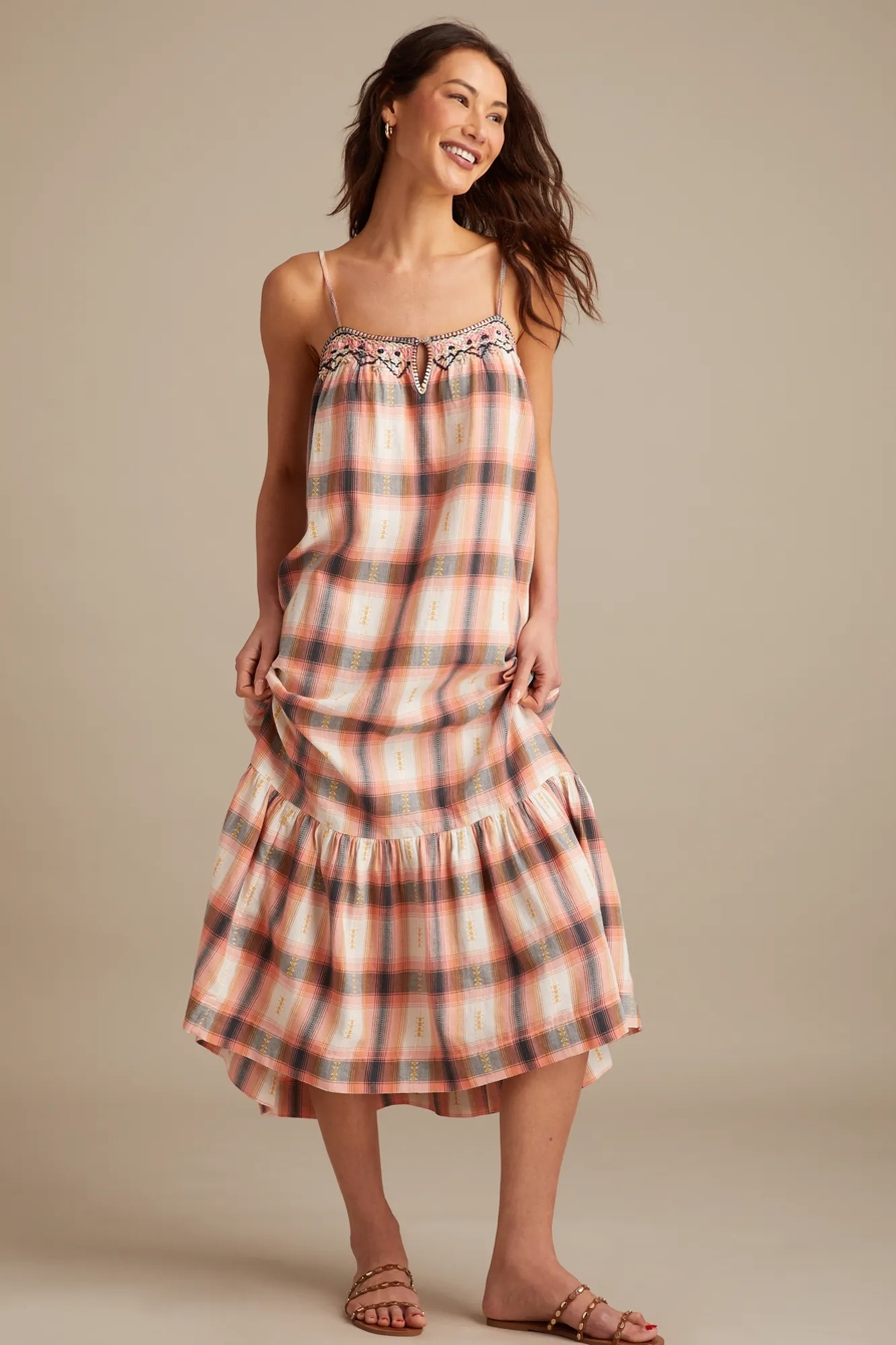 EMBROIDERED MARKET MAXI DRESS, image 4