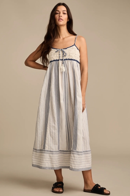 CROCHET BODICE MAXI DRESS, image 4