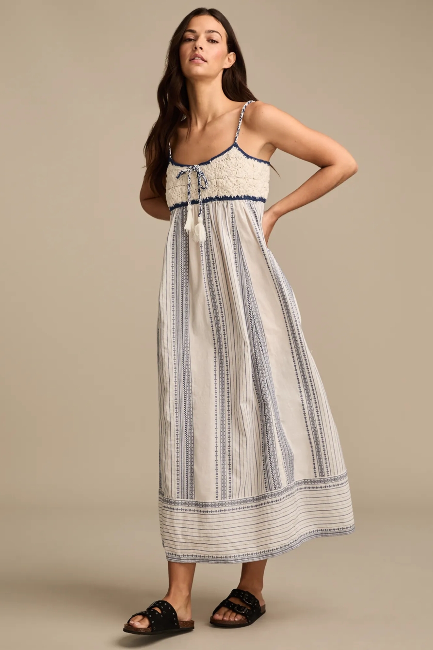 CROCHET BODICE MAXI DRESS, image 5