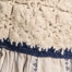 CREAM AND NAVY JACQUARD