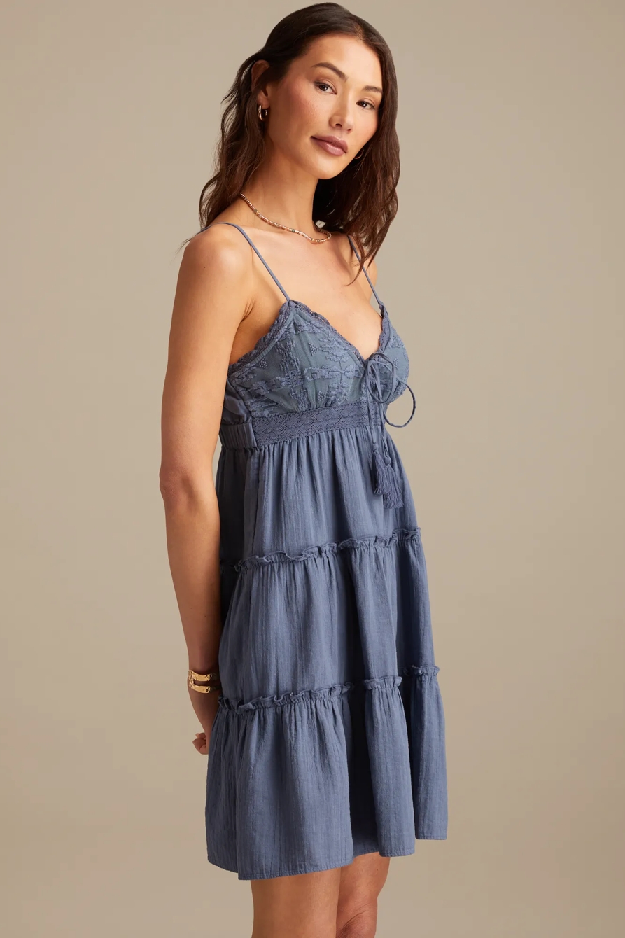 TIERED BABYDOLL MINI DRESS, image 4