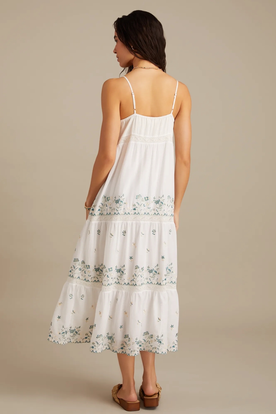 EMBROIDERED FLORAL MAXI DRESS, image 5