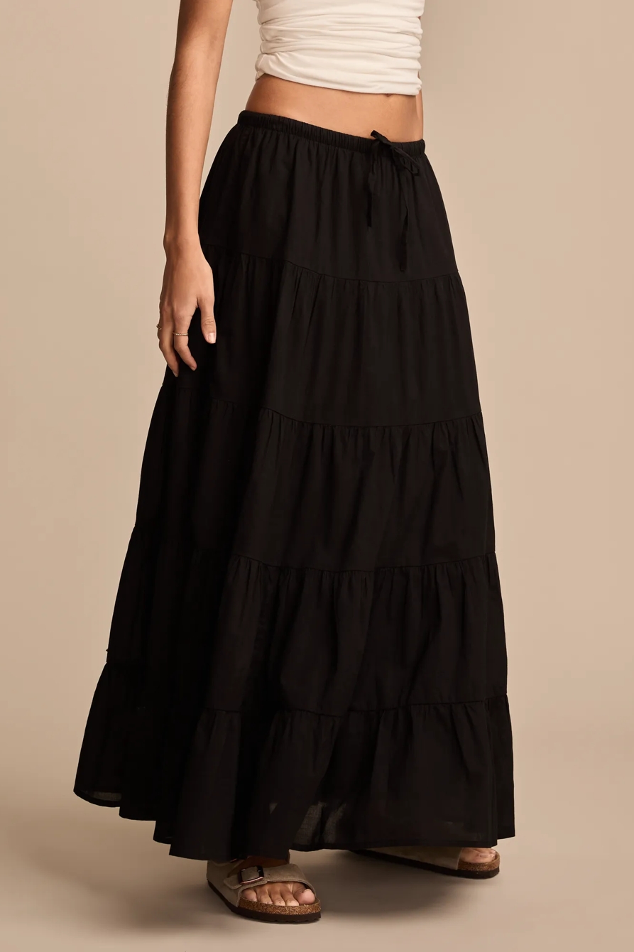 TIERED MAXI SKIRT, image 4