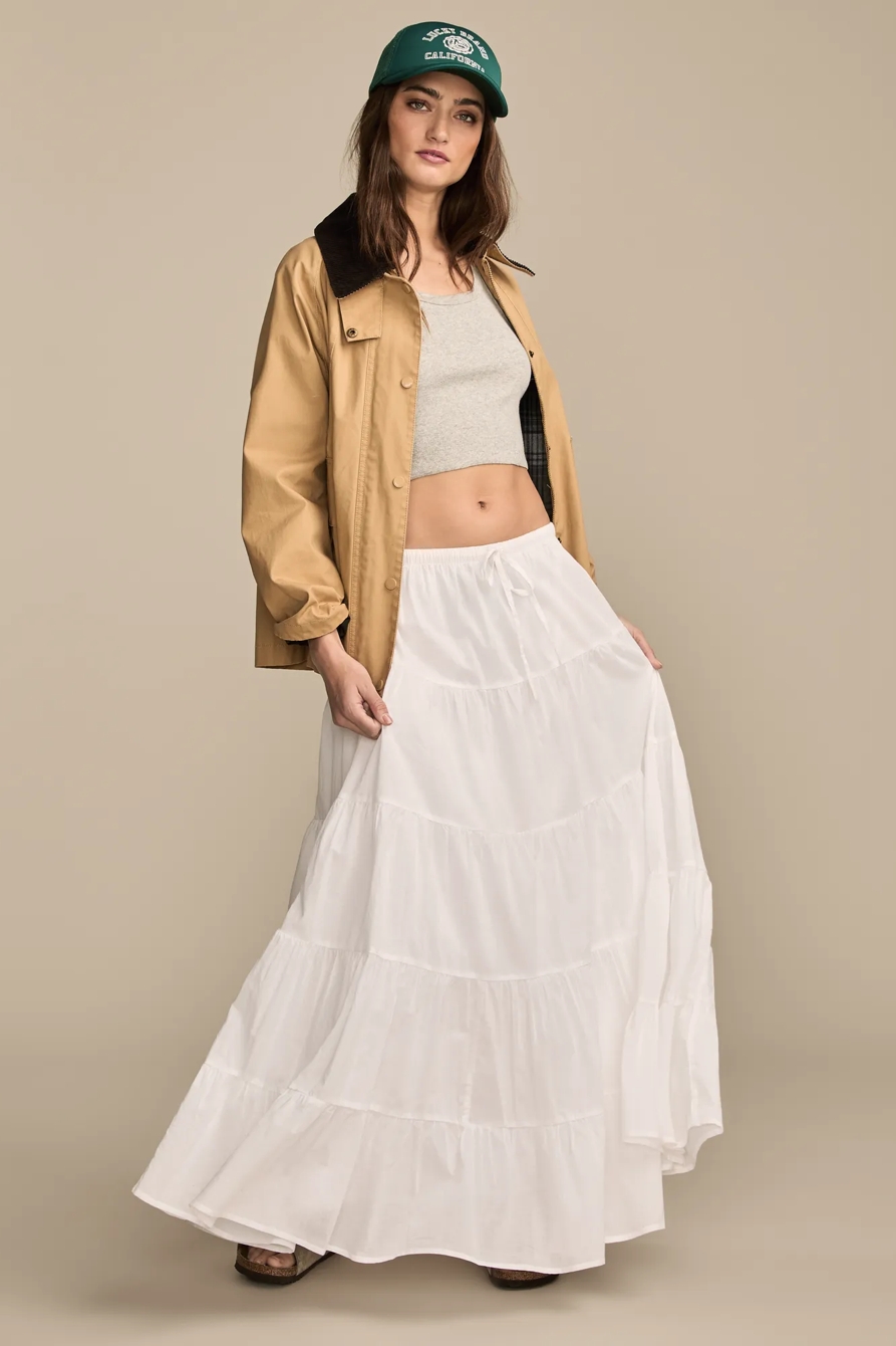 TIERED MAXI SKIRT, image 3