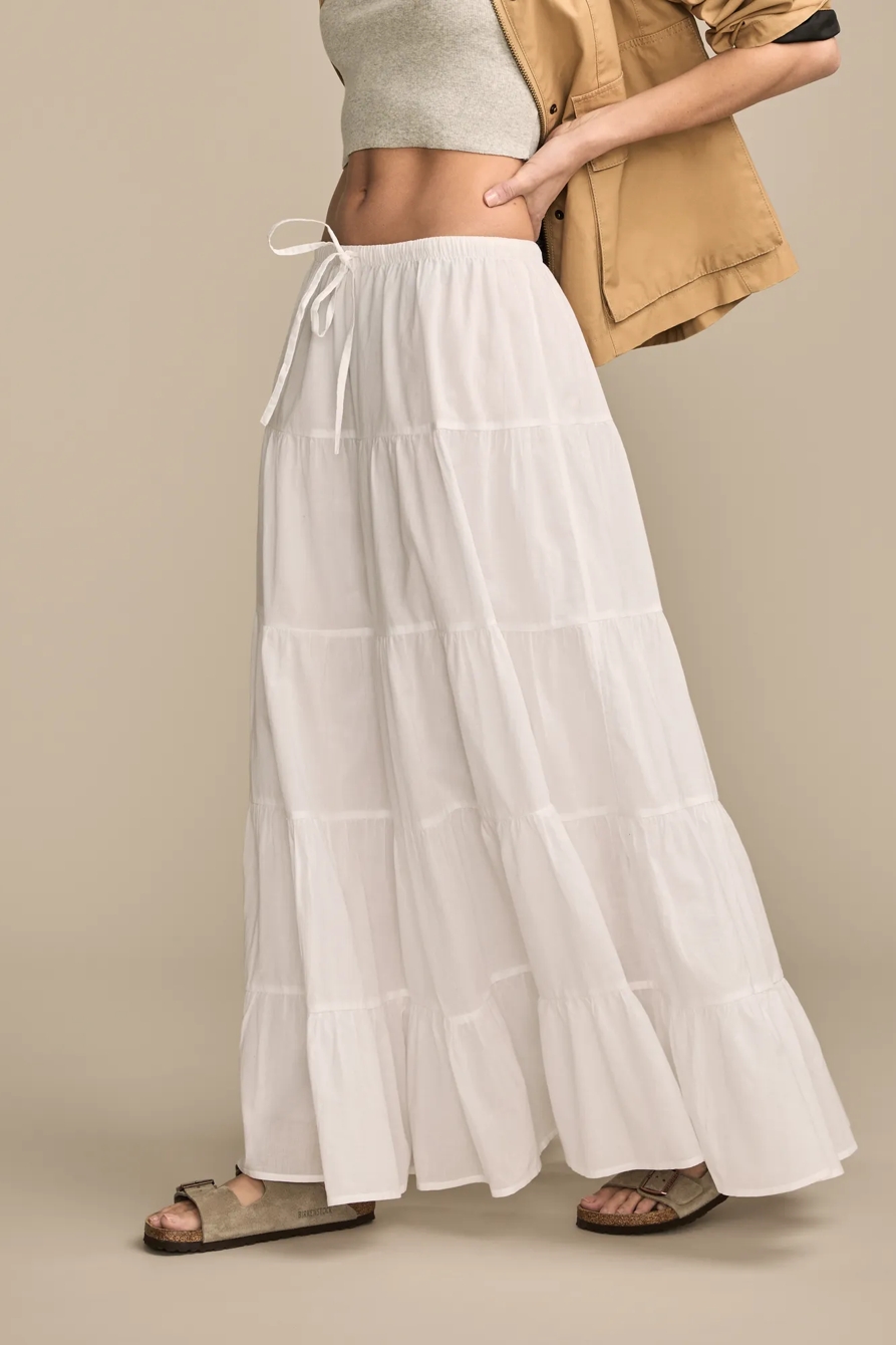TIERED MAXI SKIRT, image 5