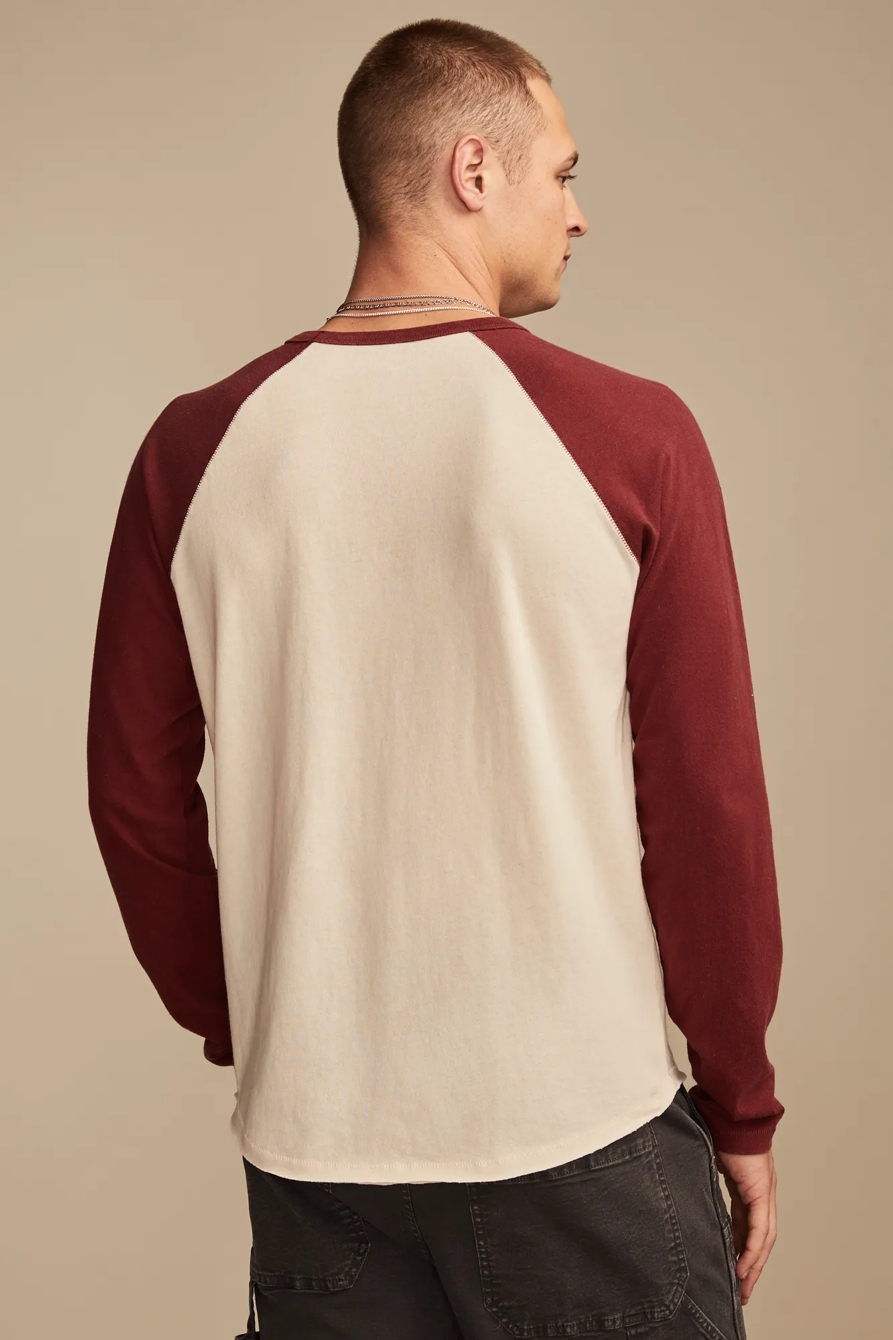 WASHED COTTON RAGLAN BASEBALL TEE, image 5