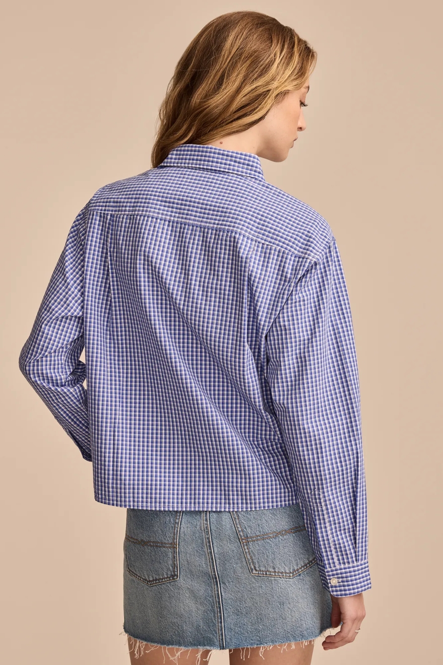 POPLIN CROPPED BUTTON DOWN, image 3