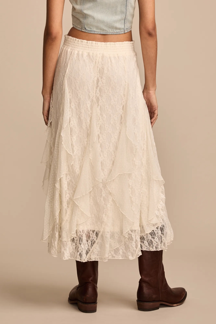 LACE MIDI SKIRT, image 3