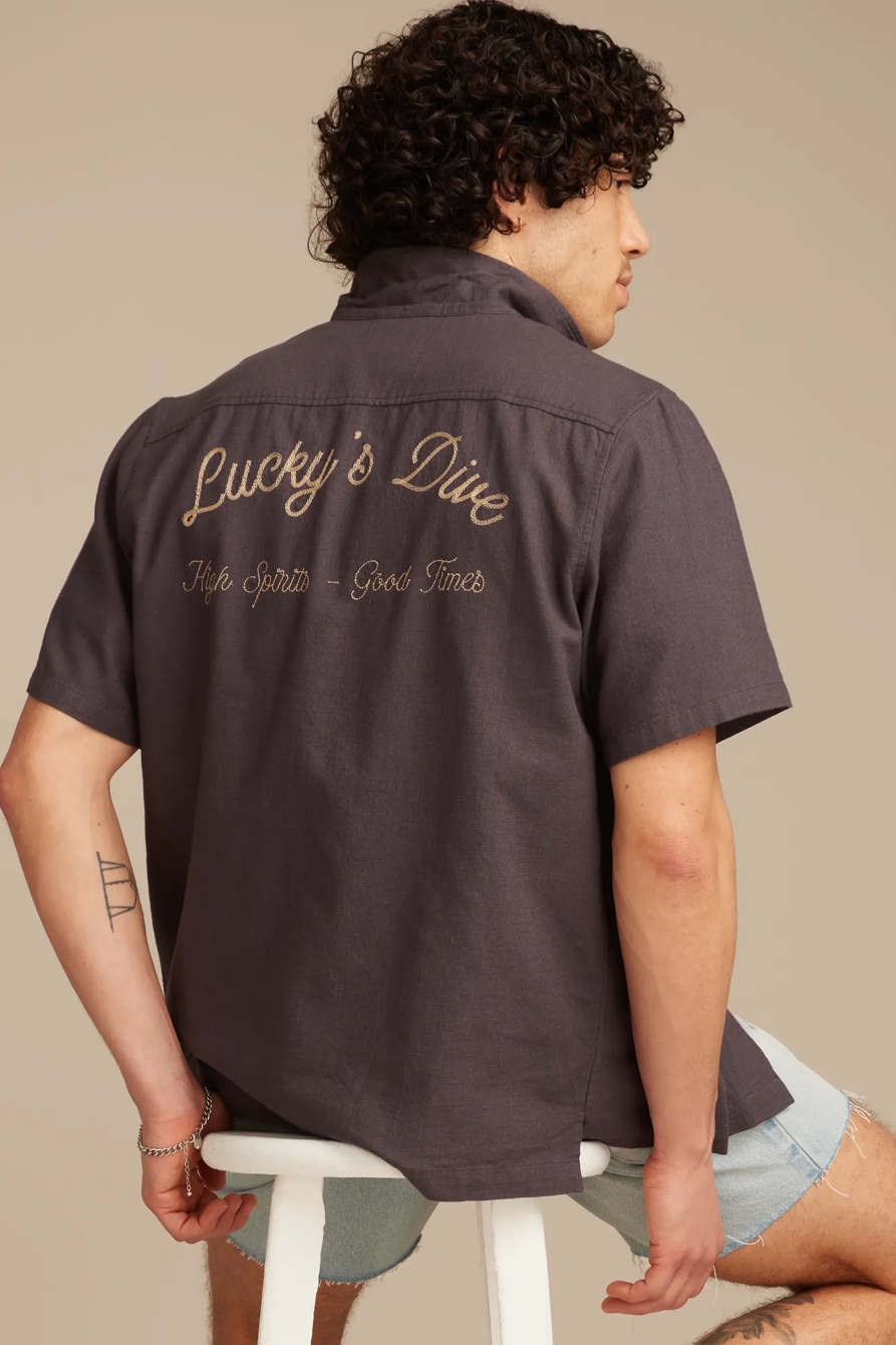 VICE CAMP COLLAR SHORT SLEEVE SHIRT, image 2