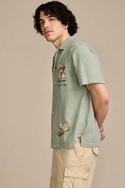 VICE CAMP COLLAR SHORT SLEEVE SHIRT, image 3