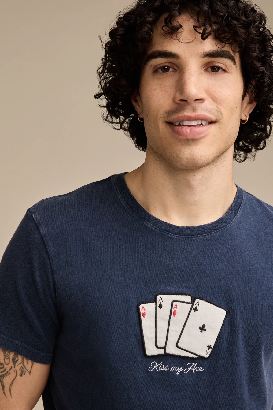 KISS MY ACE CARDS TEE, image 2
