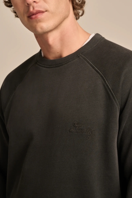 FLEECE LOGO RAGLAN CREW SWEATSHIRT, image 2