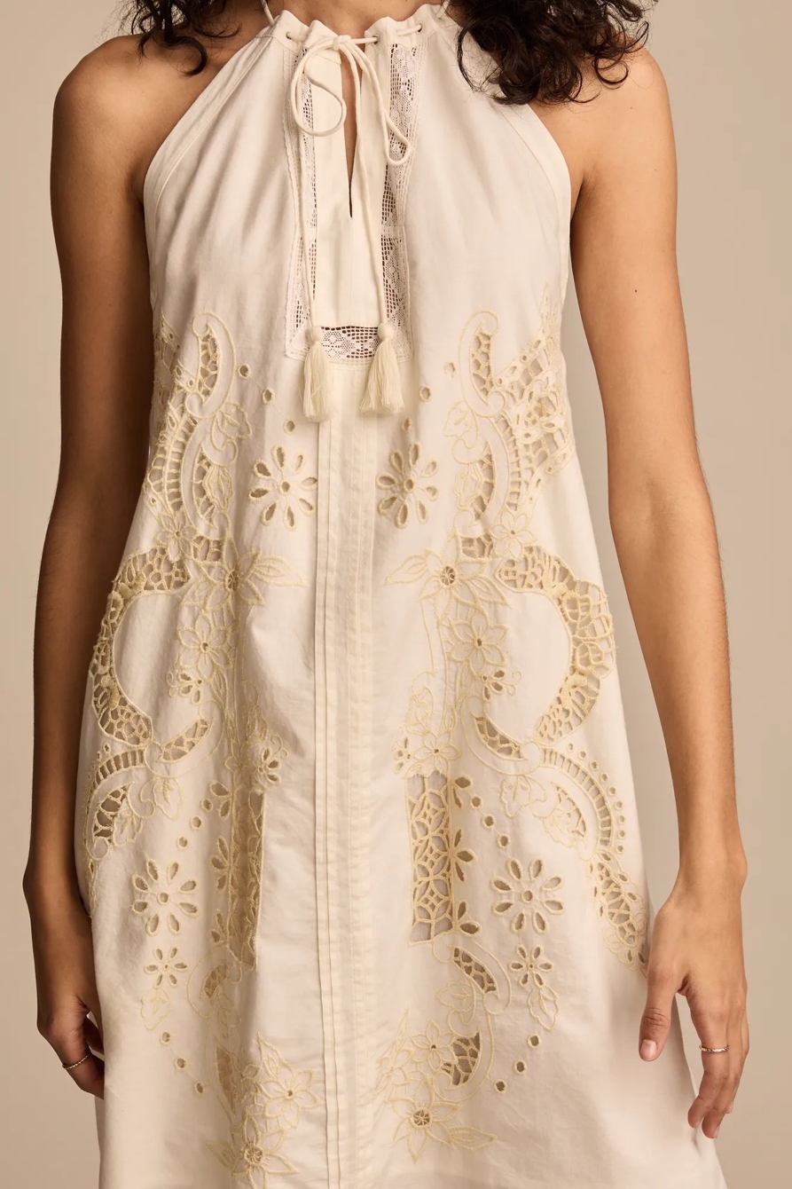 EMBROIDERED SHIFT MINI DRESS, image 5