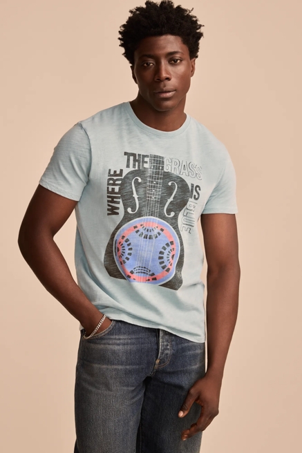 BLUE GRASS GUITAR TEE, image 1