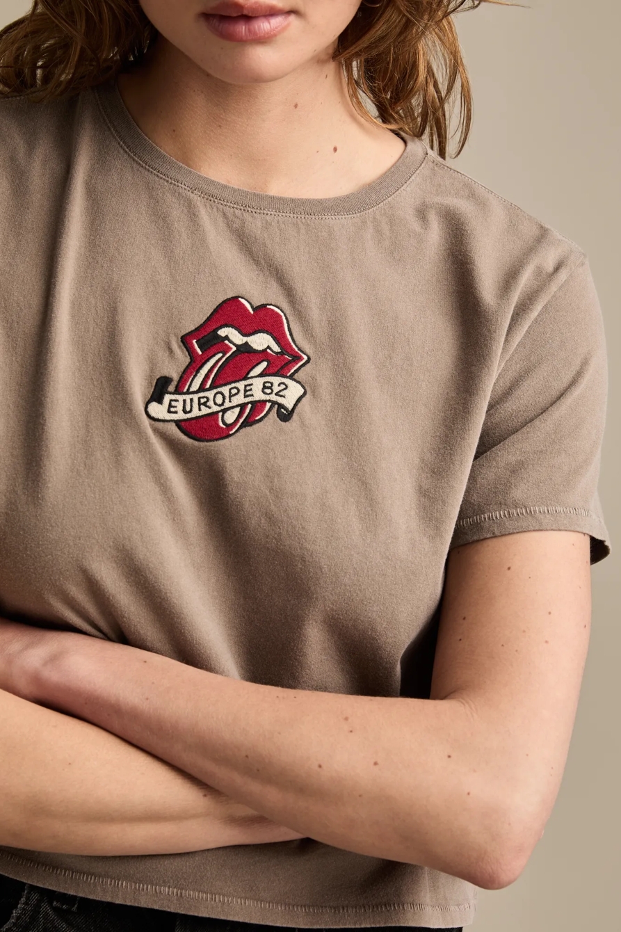 ROLLING STONES PATCH  CLASSIC CROP TEE, image 2