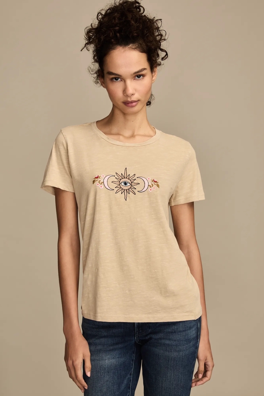 SUN MOON EMBROIDERY CLASSIC CREW, image 2