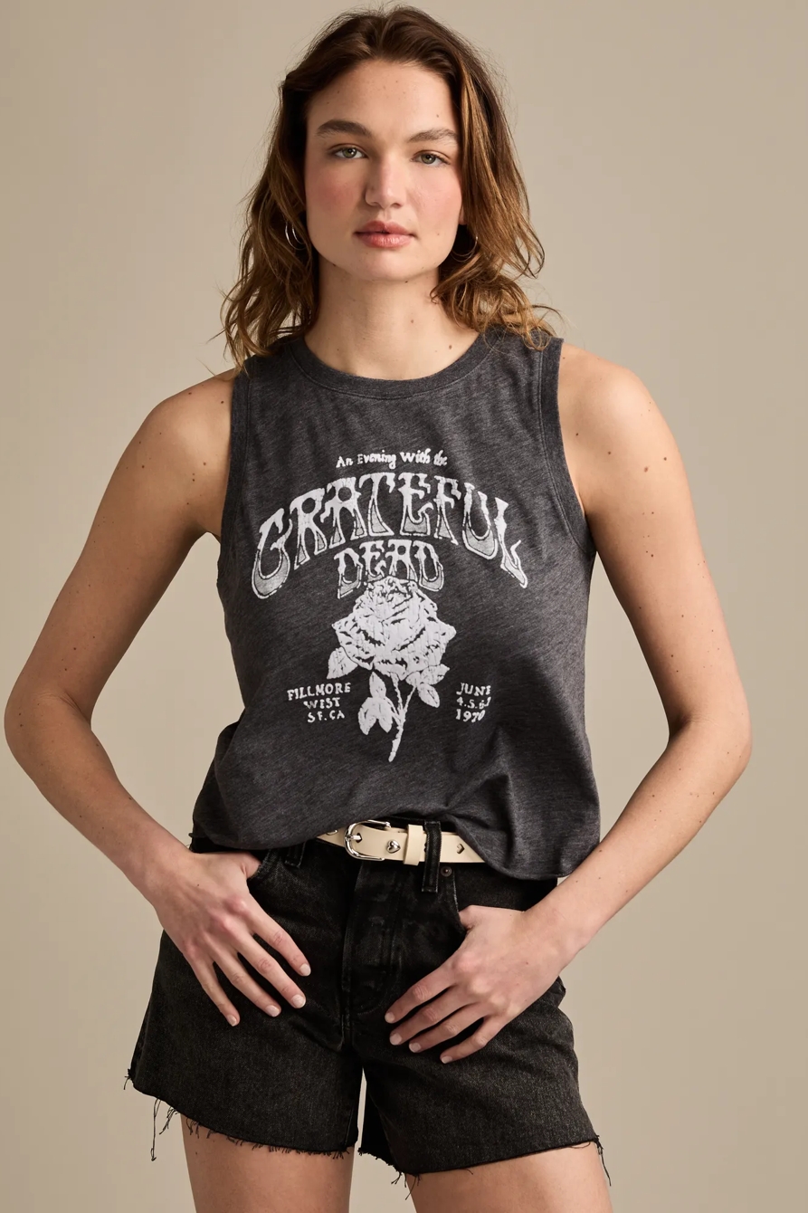 GRATEFUL DEAD ROSE TANK, image 3
