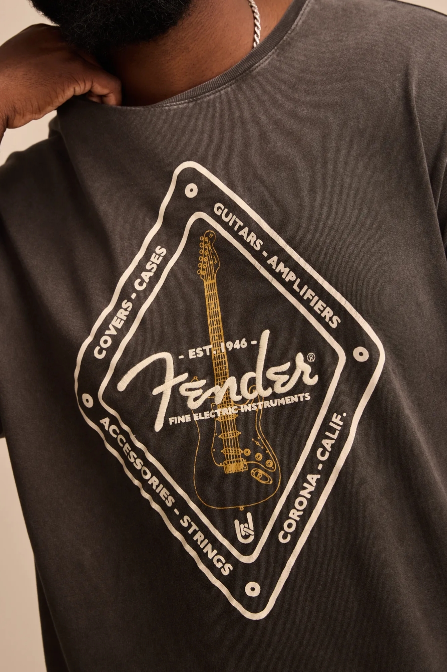 FENDER DIAMOND BLACK TEE, image 2
