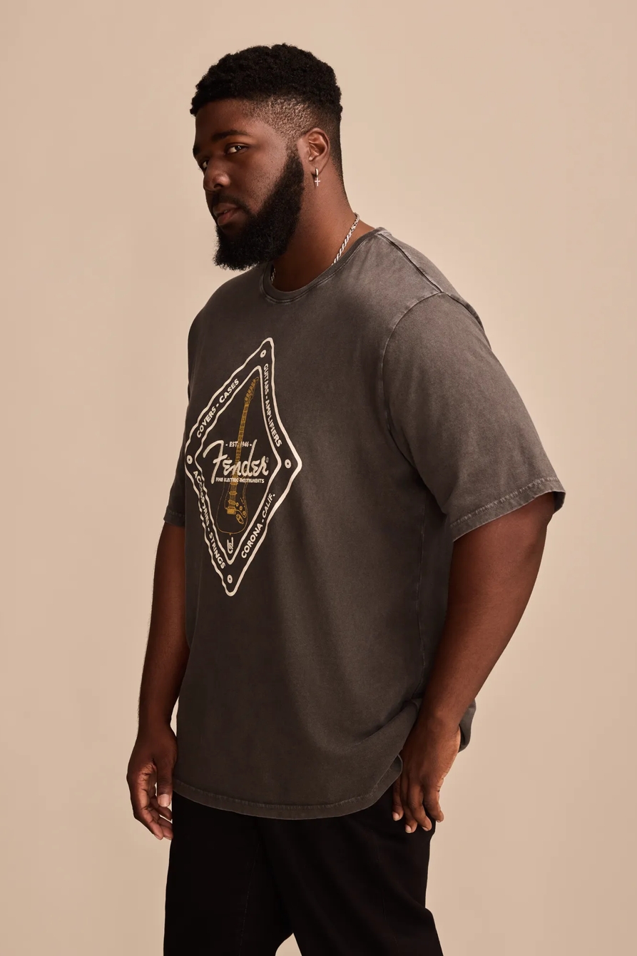 FENDER DIAMOND BLACK TEE, image 4