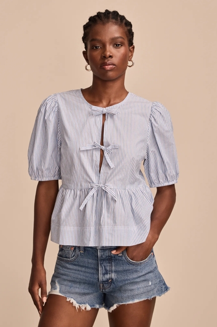 BABYDOLL FLYAWAY BLOUSE, image 1
