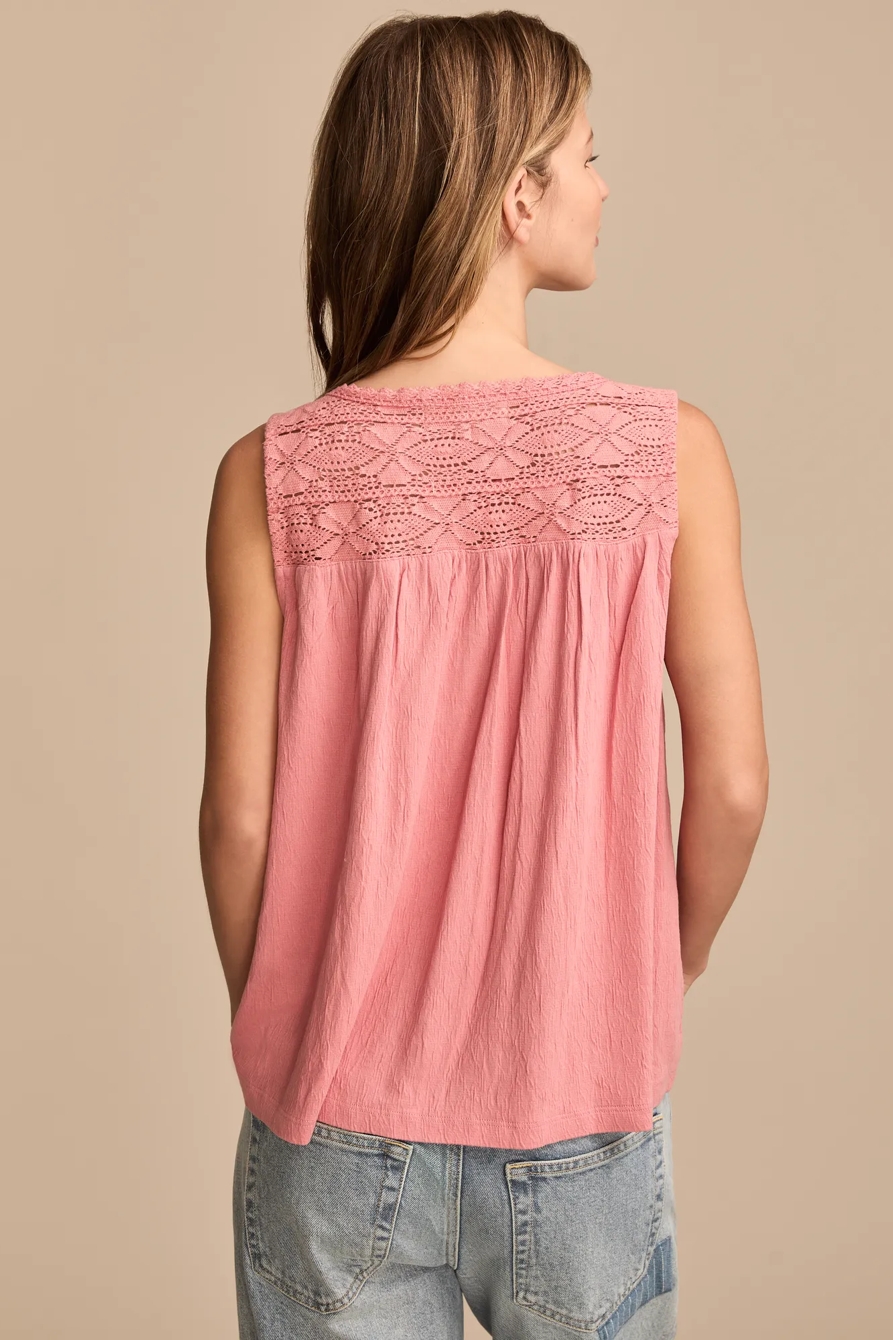 LACE TRIM TANK, image 4