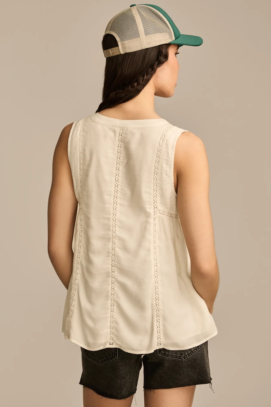 TRAPUNTO SLEEVELESS SHIRT, image 4