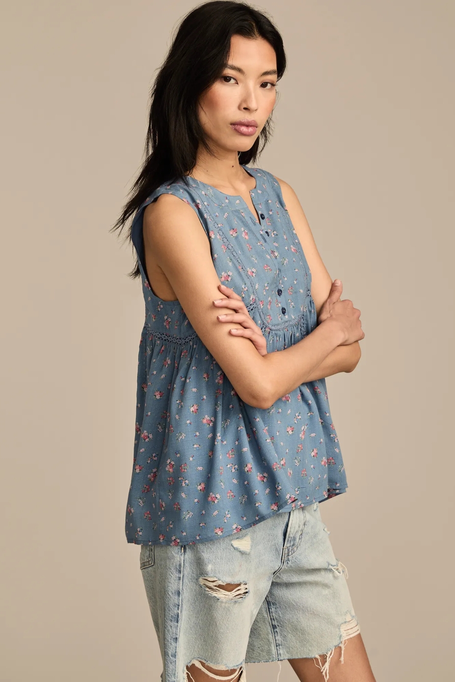 TRAPUNTO SLEEVELESS SHIRT, image 3
