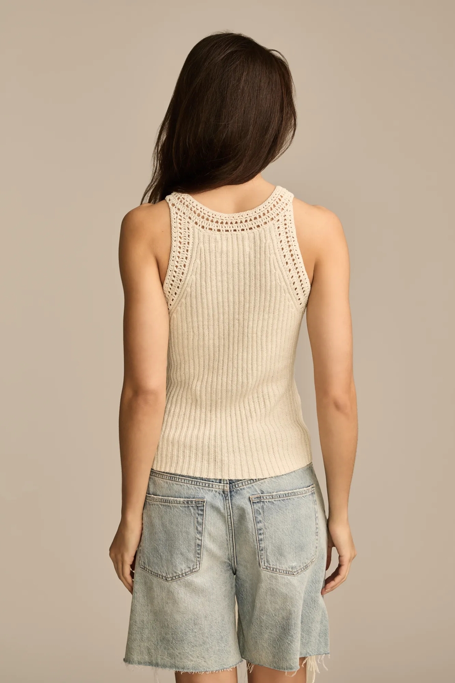 CROCHET TRIM TANK, image 5
