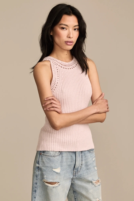 CROCHET TRIM TANK, image 4