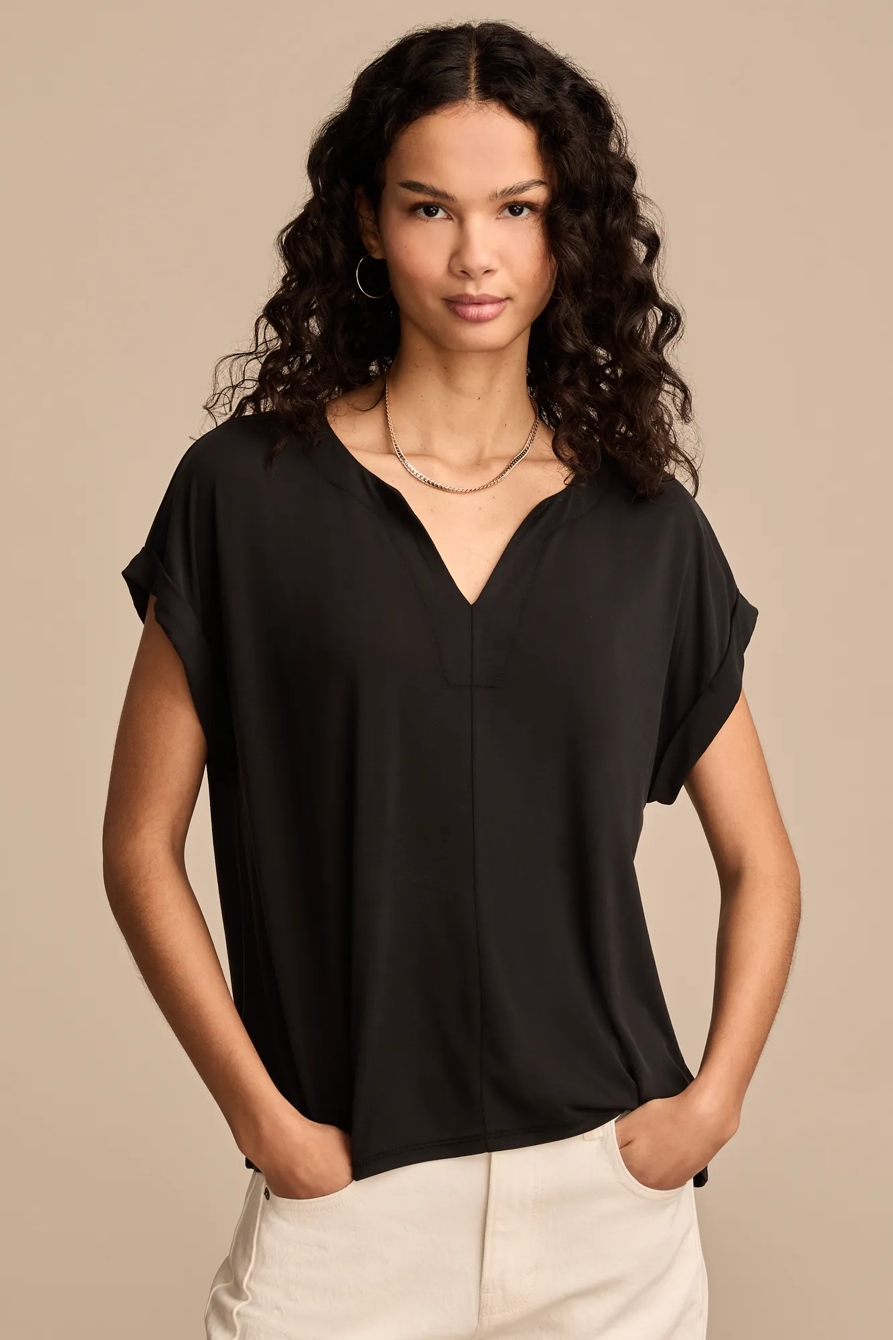 SANDWASH NOTCH NECK TEE, image 2