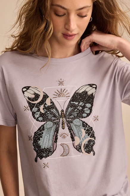 CELESTIAL BUTTERFLY BOYFRIEND TEE, image 2