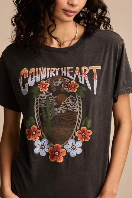 COUNTRY HEART BOYFRIEND TEE, image 2