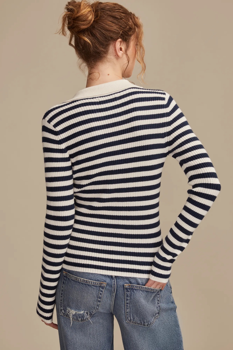 BUTTON DOWN FITTED SWEATER, image 3