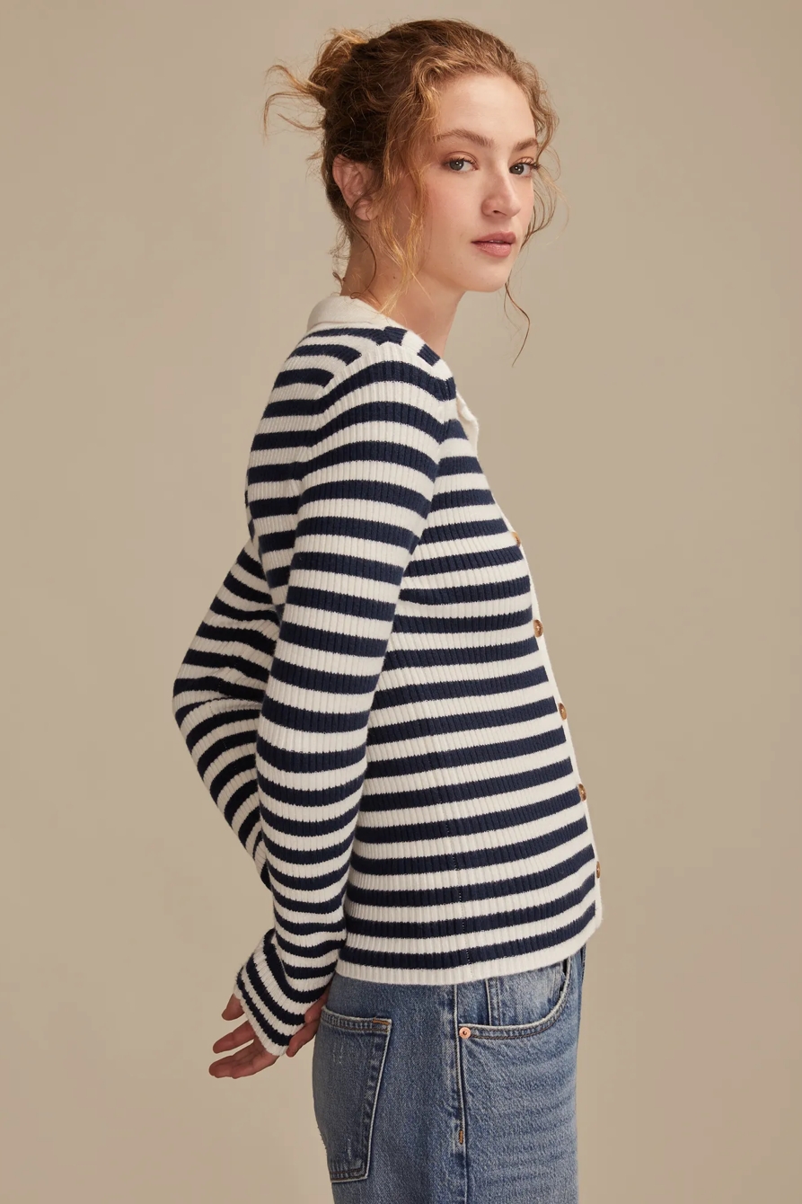 BUTTON DOWN FITTED SWEATER, image 4