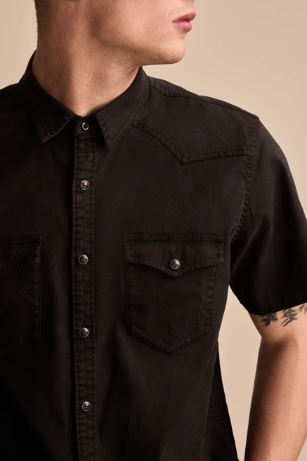 COLE HAUSER VINTAGE TWILL SHORT SLEEVE WESTERN SHIRT, image 2