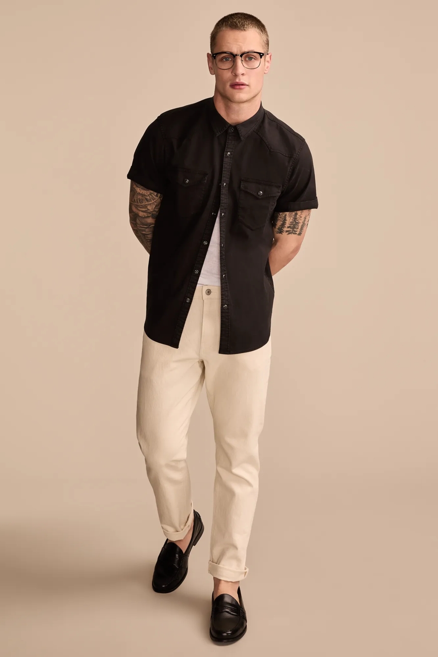 COLE HAUSER VINTAGE TWILL SHORT SLEEVE WESTERN SHIRT, image 3