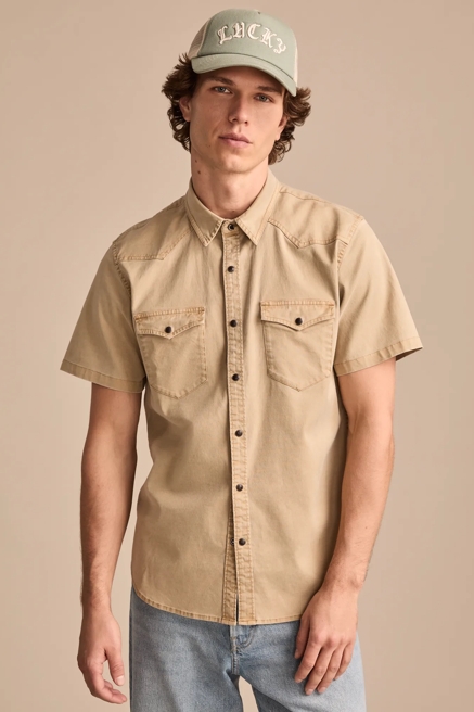 COLE HAUSER VINTAGE TWILL SHORT SLEEVE WESTERN SHIRT, image 1